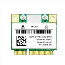 PLACA DE REDE MINI WIFI + BT RTL8822CE 1000MBS PCIE NOTEBOOK