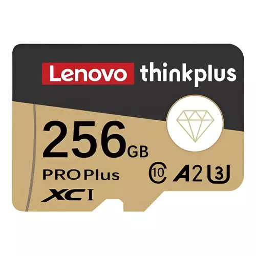 CARTÃO DE MEMORIA MICRO SD THINKPLUS 256GB A2 V30 4K LENOVO PLATINUM
