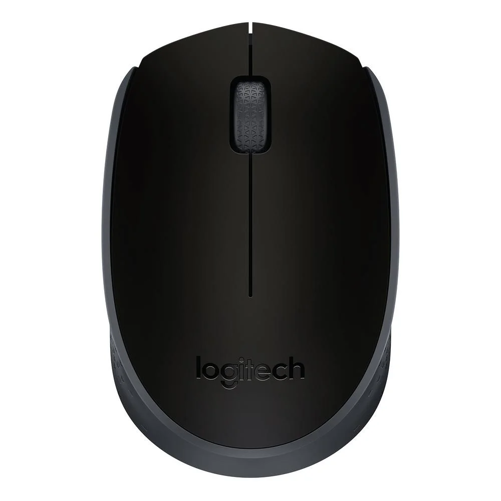 MOUSE LOGITECH M170 SEM FIO, CONEXÃO USB E PILHA INCLUSA, PRETO - 910-004940