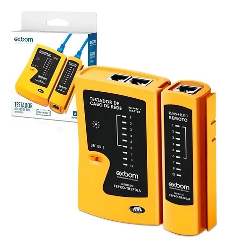 TESTADOR CABO DE REDE RJ45/RJ11 TR270 EXBOM