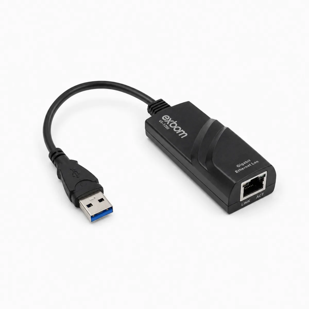 ADAPTADOR DE REDE USB 3.0 P/ RJ45 EXBOM 1000MBPS