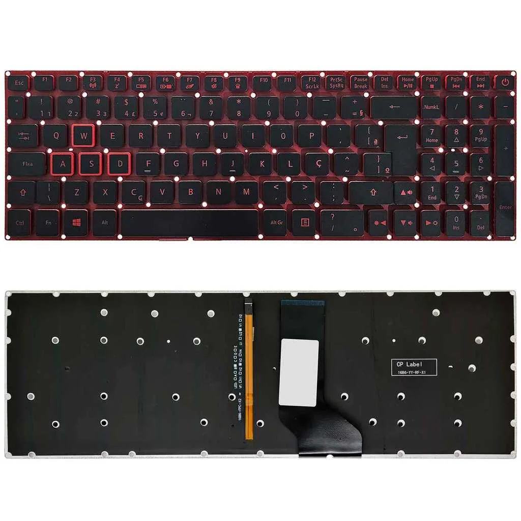 TECLADO NOTEBOOK ACER NITRO 5 AN51545 TC1135