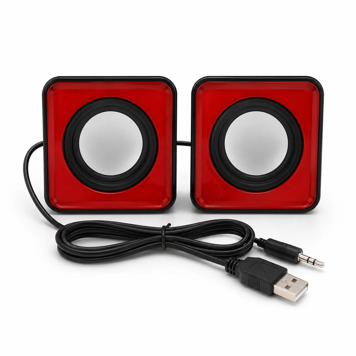 CAIXA DE SOM KNUP USB 3W KP-609 VERMELHO