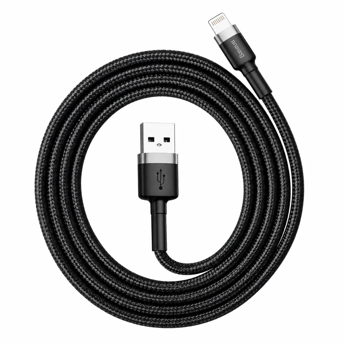 CABO CARREGADOR IPHONE USB A P/ LIGHTNING BASEUS 1M - PRETO