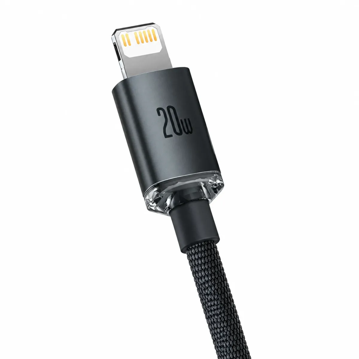 CABO CARREGADOR IPHONE USB C P/ LIGHTNING BASEUS TPE 20W 1.2M - PRETO
