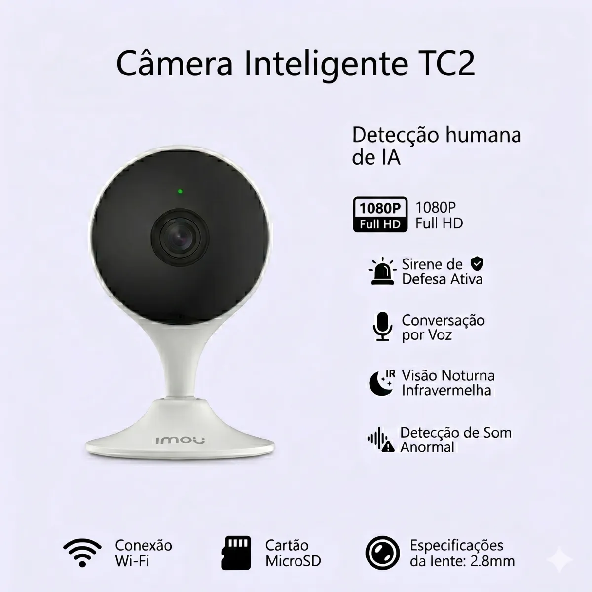 CAMERA IP IMOU CUE TC2E-D 1080P 2MP 2.8MM (OEM SEM CABOS)