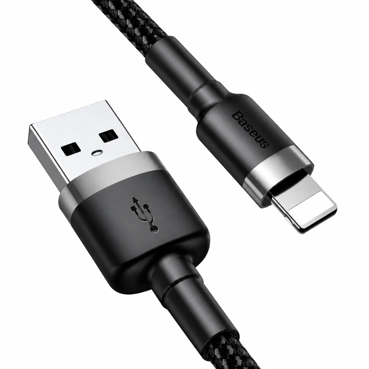 CABO CARREGADOR IPHONE USB A P/ LIGHTNING BASEUS 1M - PRETO