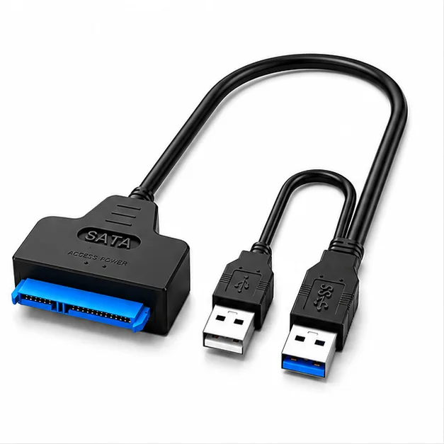 CABO ADAPTADOR SATA 3 / USB 3.0 + USB 2.0 HD/SSD 2.5"