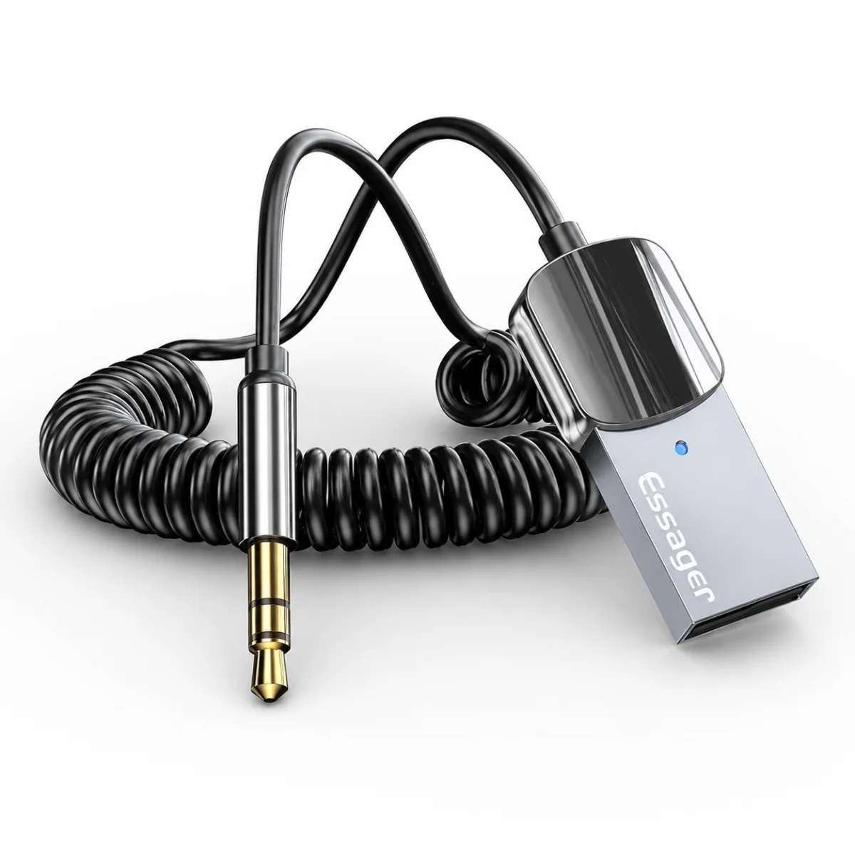 ADAPTADOR BLUETOOTH 5.0 PARA CARRO USB/P2 ESSAGER