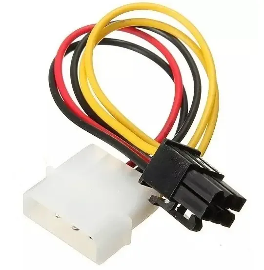 CABO ADAPTADOR 2 x MOLEX -> 6PIN PCIE FONTE ATX